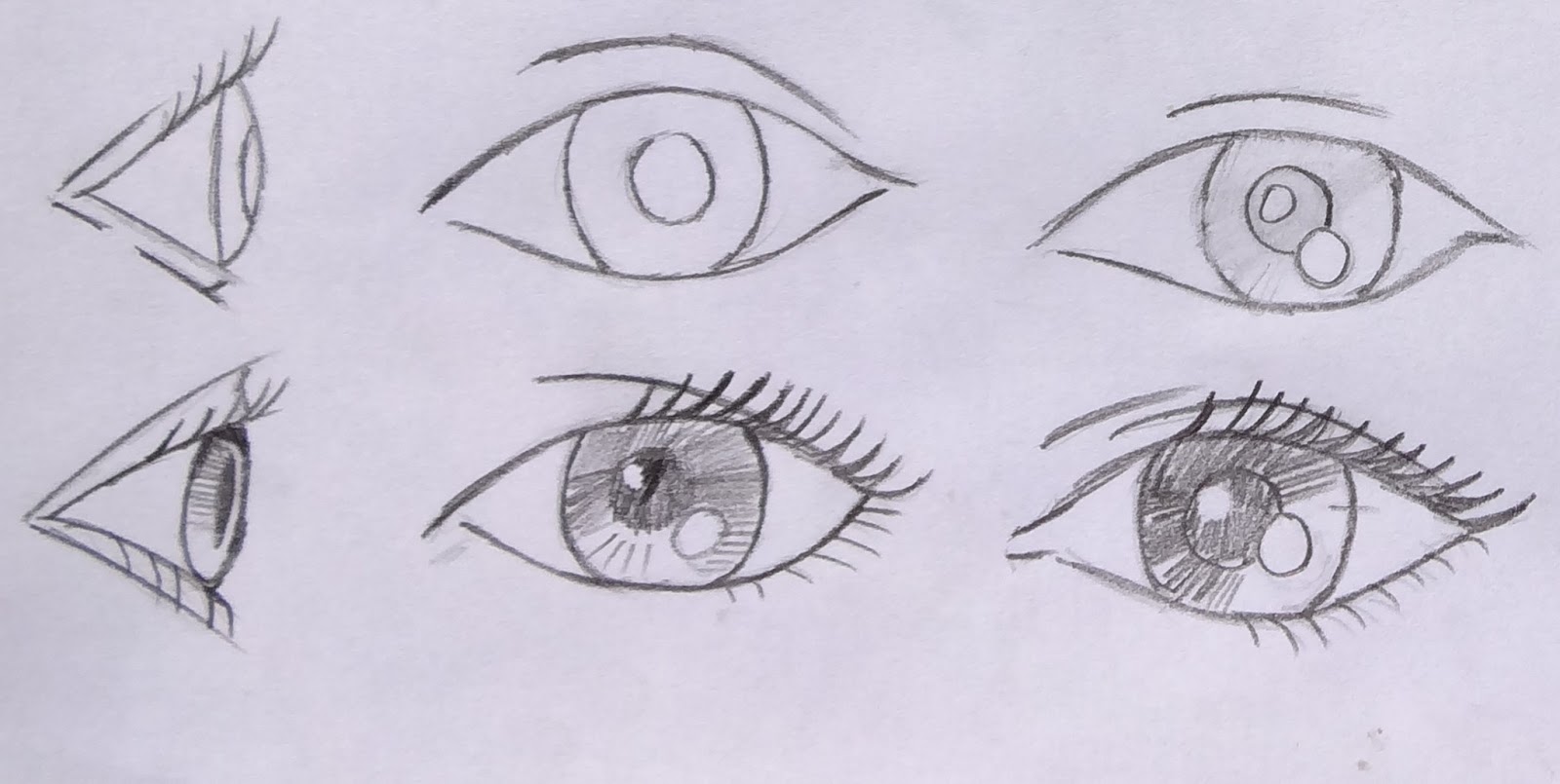 Como Desenhar Olhos de Anime em Diferentes Ângulos 