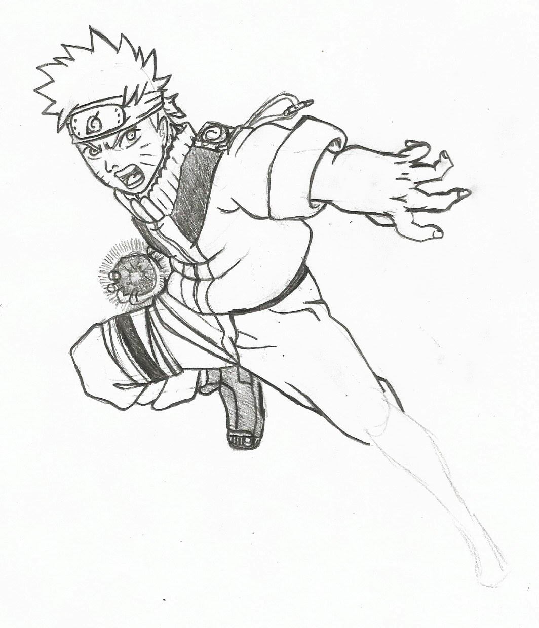 Como desenhar o NARUTO UZUMAKI passo a passo - How to draw Naruto 